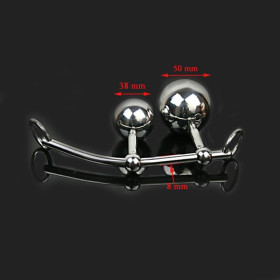 bdsm bondage  double ball chasteté femme