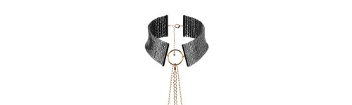 rete metallica bdsm collana di colore nero o oro