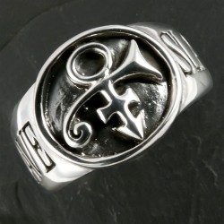 argento principe anello con sigillo schiavo gioielli bdsm