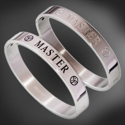 gioielli braccialetto bdsm in acciaio inox - Master dominante