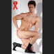 Latex schwarze Socken