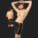 Latex-mini gonna nera
