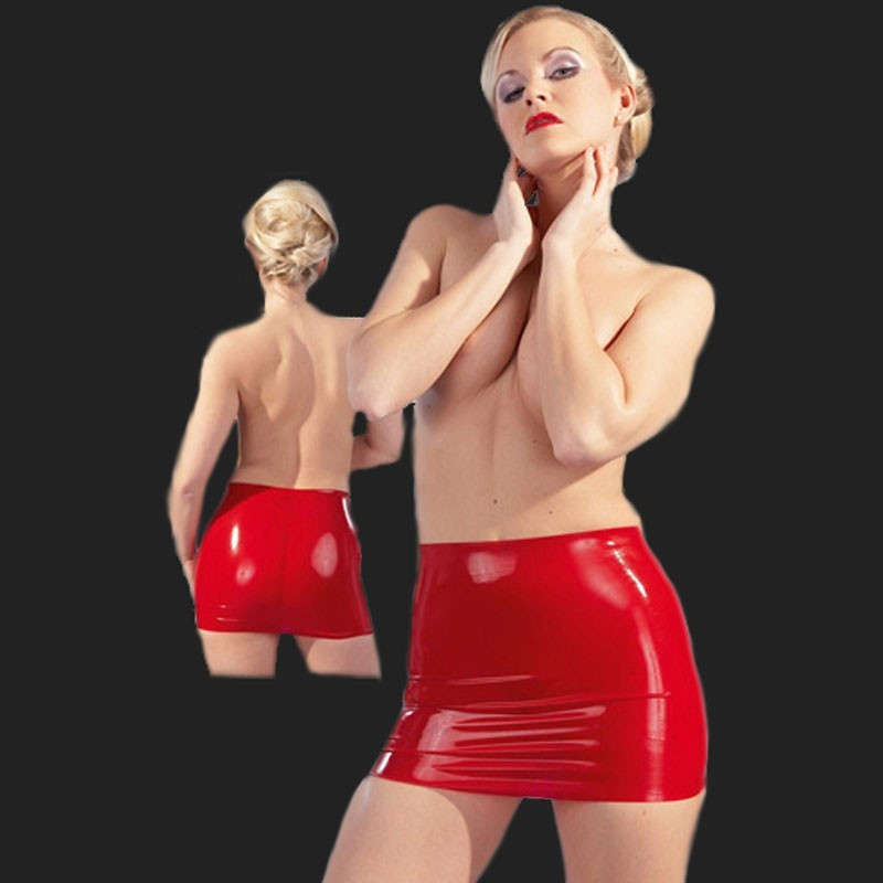 Latex-mini gonna rossa Latex-mini gonna rossa