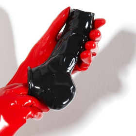vaina del pene y los testículos látex