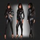 catsuit printed snake leather imitation