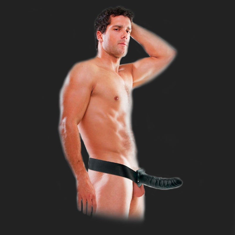 FETISH FANTASY 19 CM HOLLOW STRAP-ON, FETISH FANTASY 19 CM HOLLOW STRAP-ON,