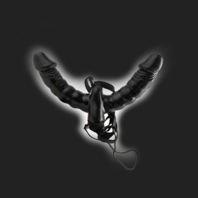 FETISH FANTASY VIBRATING STRAP-ON DOUBLE DELIGHT