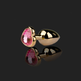 Joyas style﻿ Rosebud corazón Gold/Pink