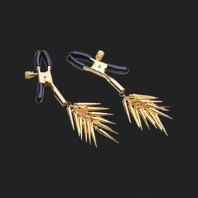 Pinces à tétons avec pointes d'or