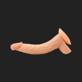 Leidenschaft Dildo Dildo mit Saugnapf: 19 cm lang, Durchmesser 2,5 bis 4,2 cm.