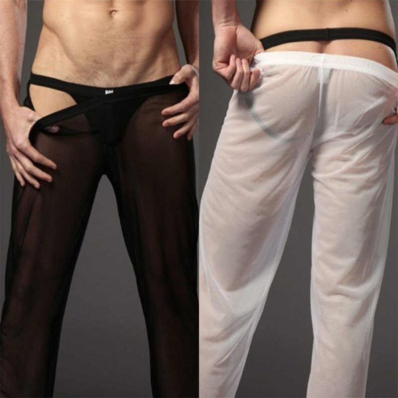 Pantalones largos transparentes