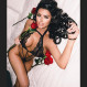 Black lace halter bikini bodystocking