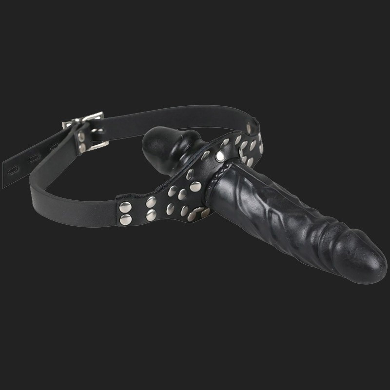 A ball gag Special SM with a dildo and locks with a padlock! A ball gag Special SM with a dildo and locks with a padlock!