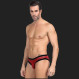 Panty sexy de encaje rojo para hombres