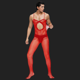 Résille florale Bodystocking pour hommes