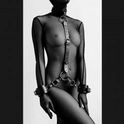 bdsm submission necklace chain and handcuffs