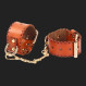 Faux leather handcuffs