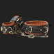 Faux leather handcuffs