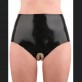 Women latex panties with vagina and anal condom