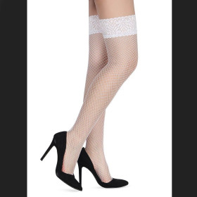 Fashion White Fishnet Stocking