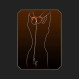 BDSM Adjustable Gold Anal Hook With Collar Connector