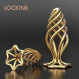Pinecone Hollow Spiral Analplug für Unisex-Gebrauch