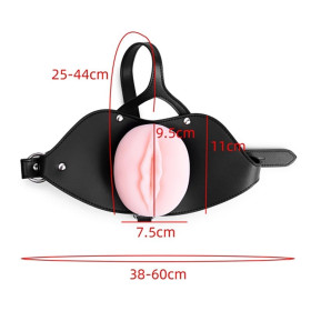 Pussy Face Oral Sex Open Mouth Gag  BDSM Slave