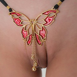 Perizoma gioiello farfalle vertigine des senses oro