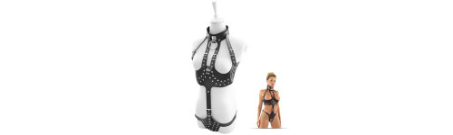 Fetisch Frau Harnessleder-Bondage bdsm