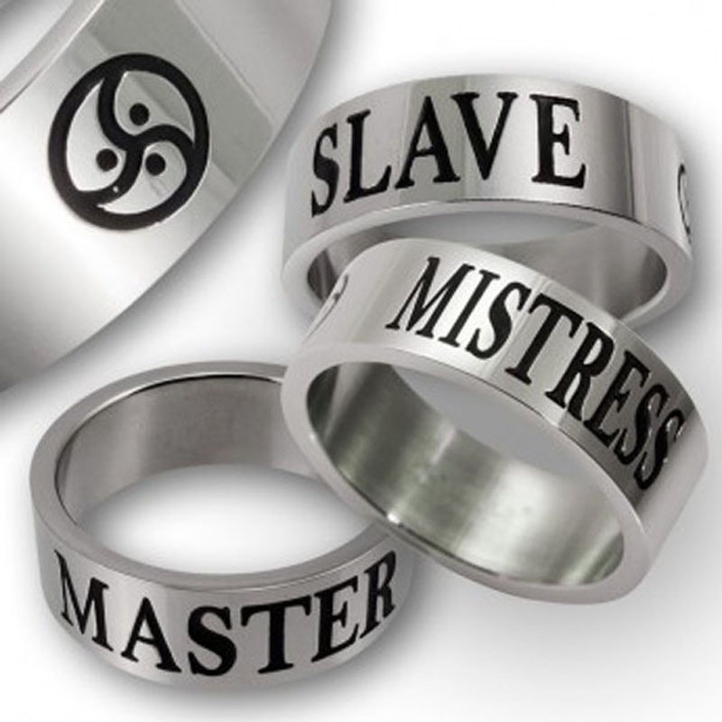 Edelstahlring - Master - Slave-Geliebte BDSM Triskel Edelstahlring - Master - Slave-Geliebte BDSM Triskel