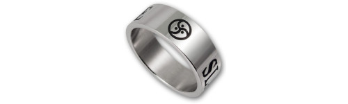 anello in acciaio inox - Master - Slave-amante BDSM Triskel