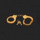 bdsm handcuffs metal gold