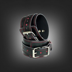 Black and red handcuffs